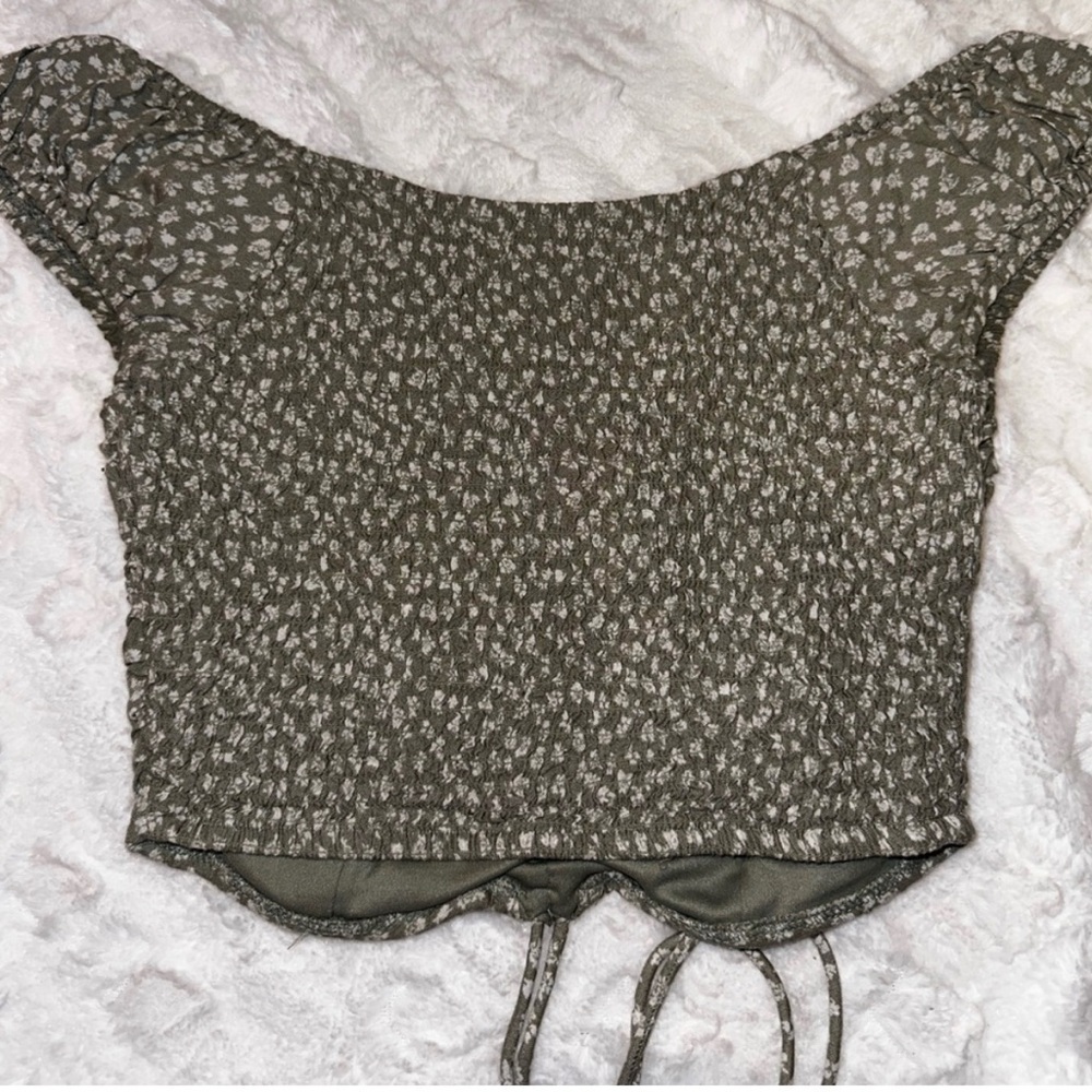 Japna Sage Green Floral Top - XS - Picture 4 of 4